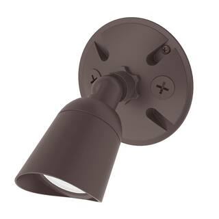 WAC Lighting Endurance Single Spot 15-Watt Bronze Outdoor Integrated LED Spot Light 3000K WP-LED415-30-ABZ