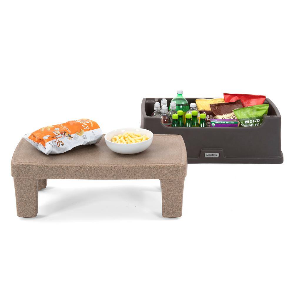 Simplay3 Serve and Store Multi-Use Plastic Outdoor Accent Table 220100-02