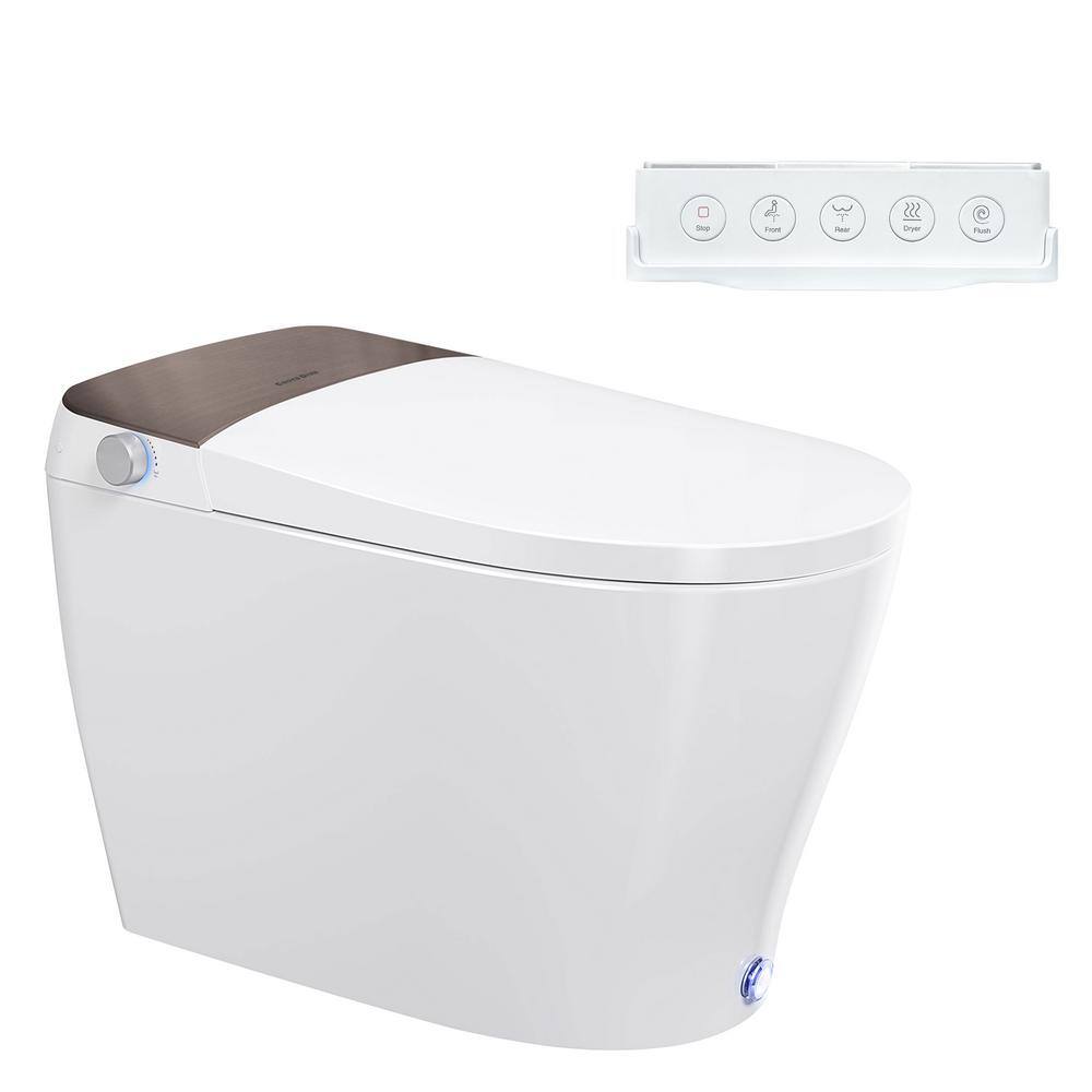 Casta Diva CD-Y060 Elongated Smart Bidet Toilet in White with Built-in Tank for 1.06GPF CD-Y060