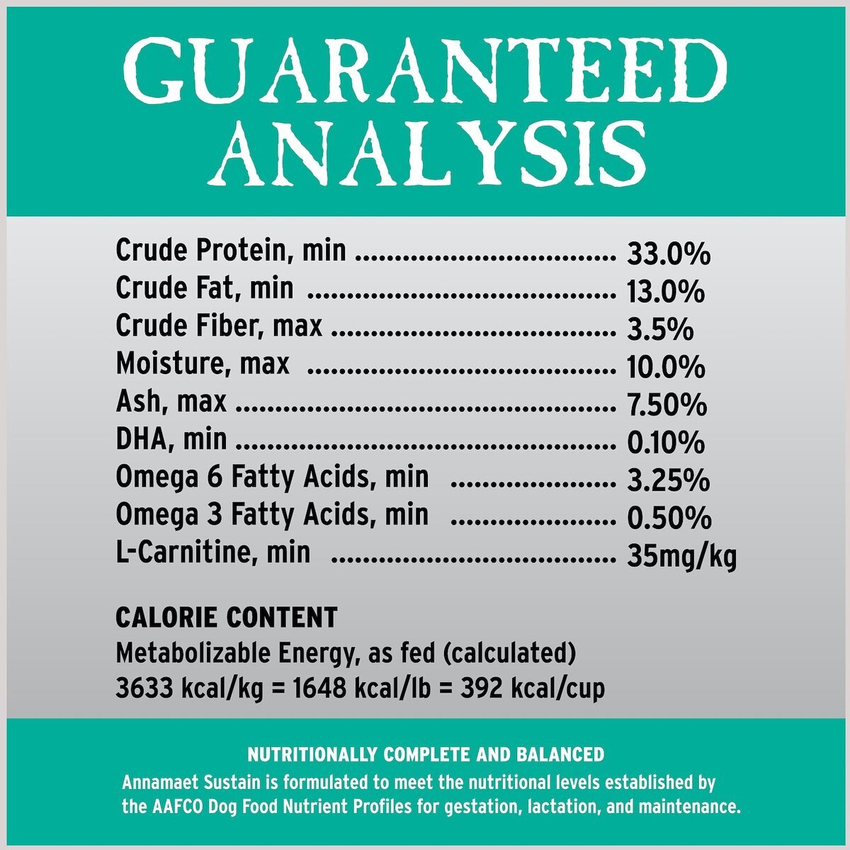 Annamaet Grain-Free Sustain Formula Dry Dog Food