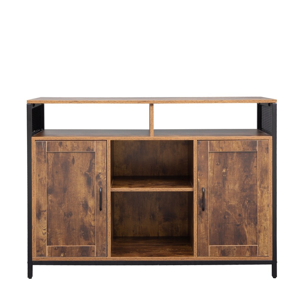 Sideboard  Storage Cabinet with Open Shelves