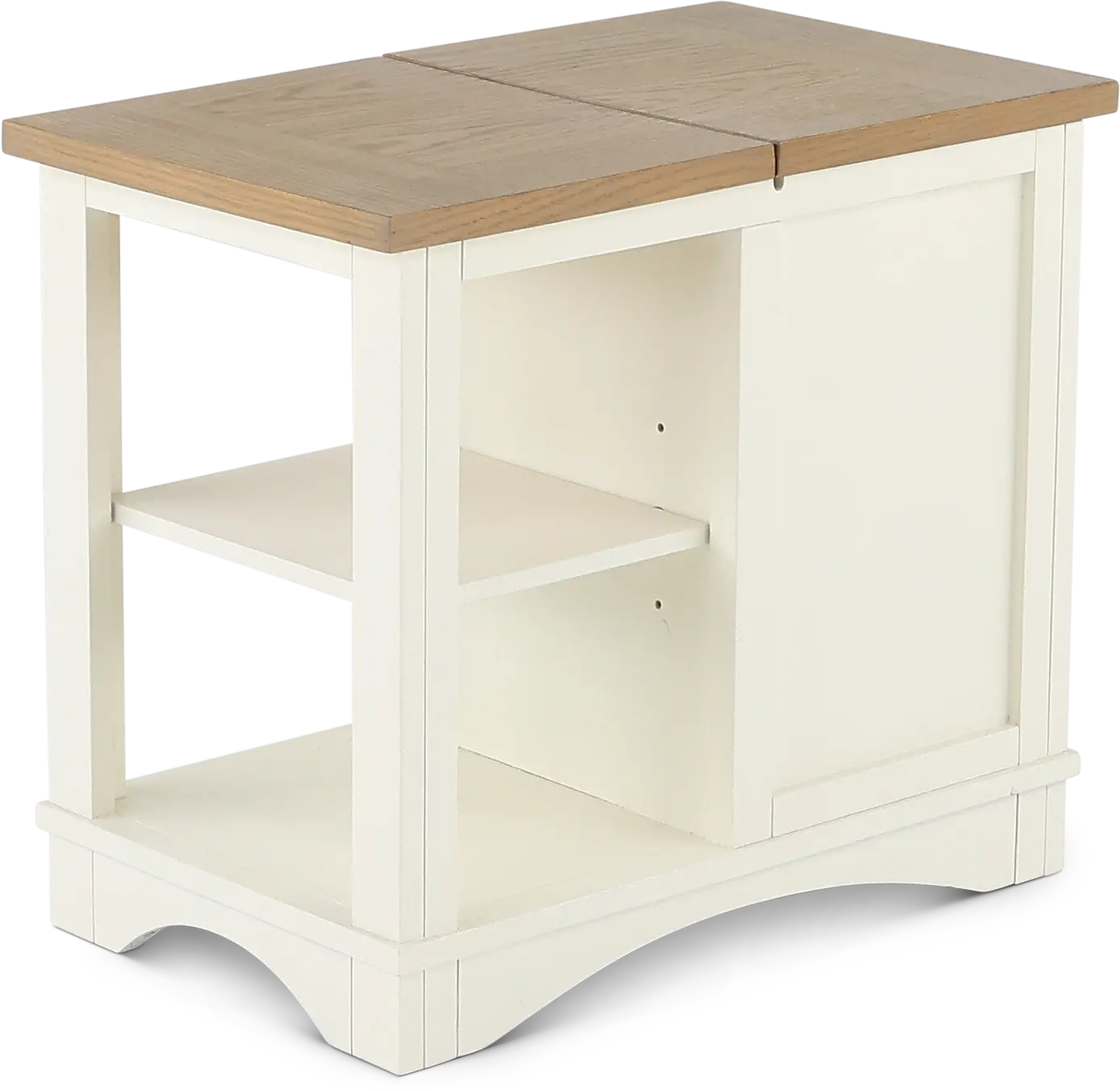 Amy Cotton White Side Table