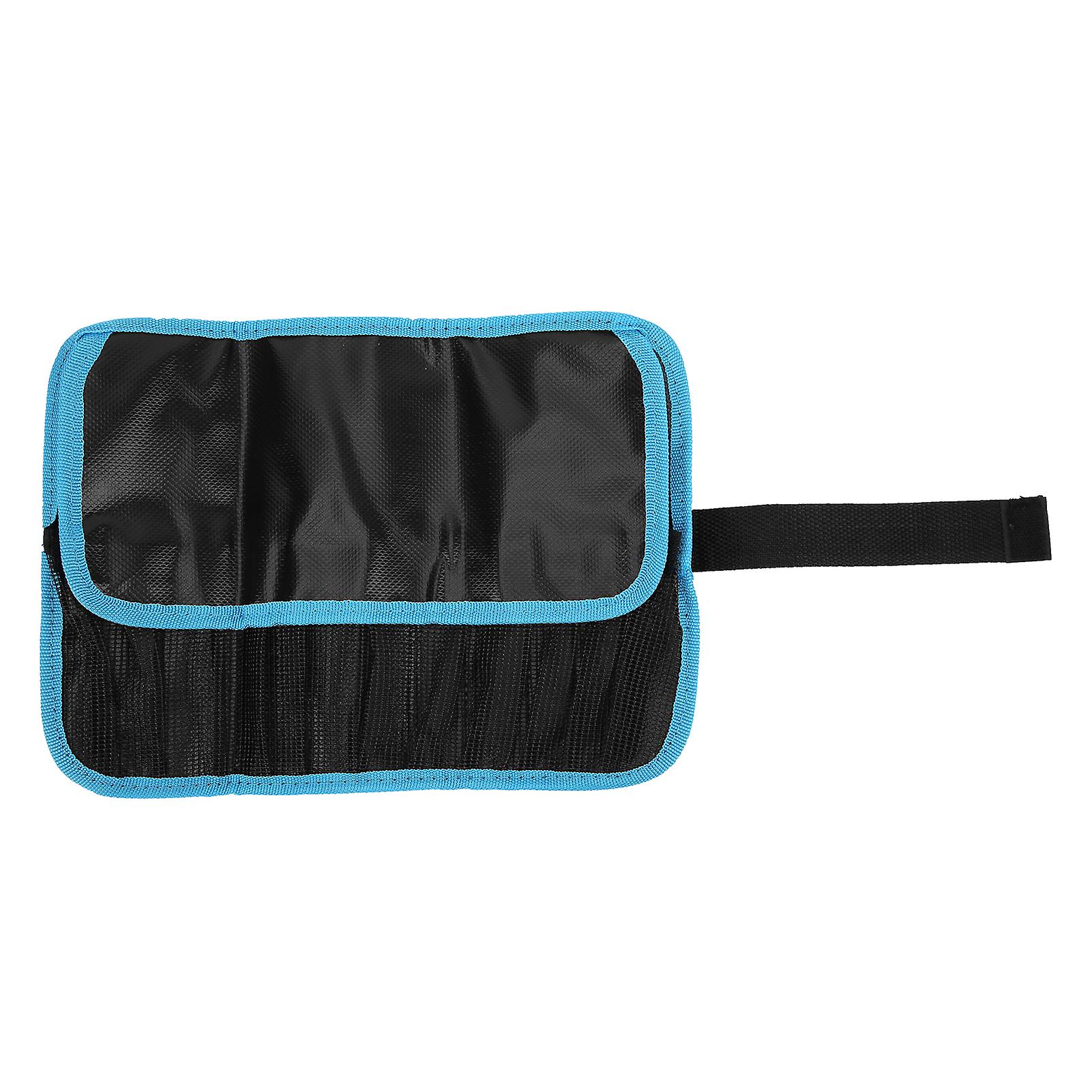 Lure Iron Plate Fish Storage Bag Reel Type Iron Plate Bag Waterproof Convenient Foldableblue Border