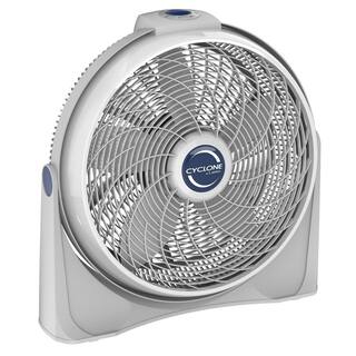 Lasko Cyclone Power Circulator 20 in. 3 Speed White Floor Fan with Adjustable Fan Head 3520