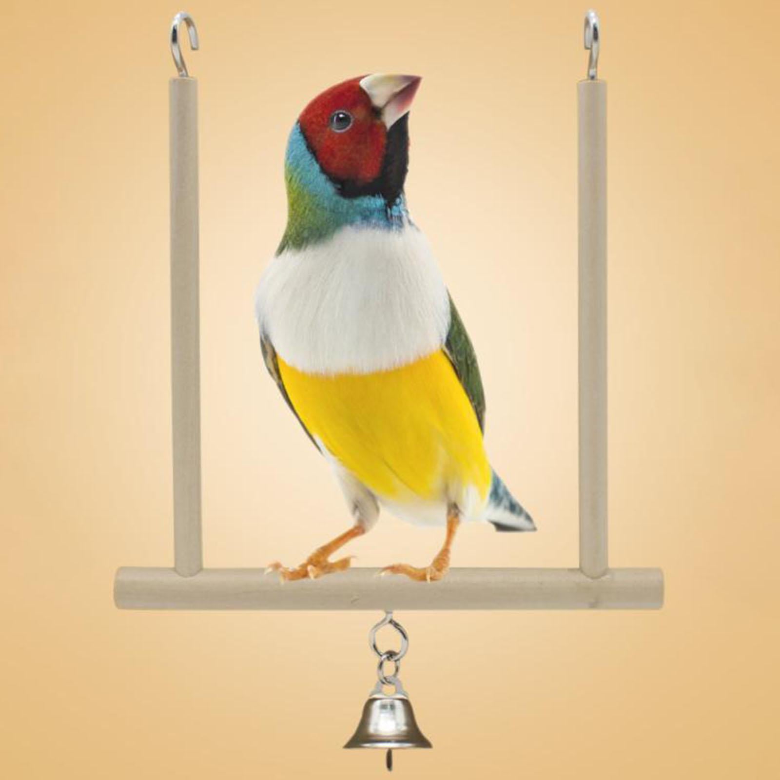 Bird Swing Perch Bird Toy Cage Accessories with Parakeet