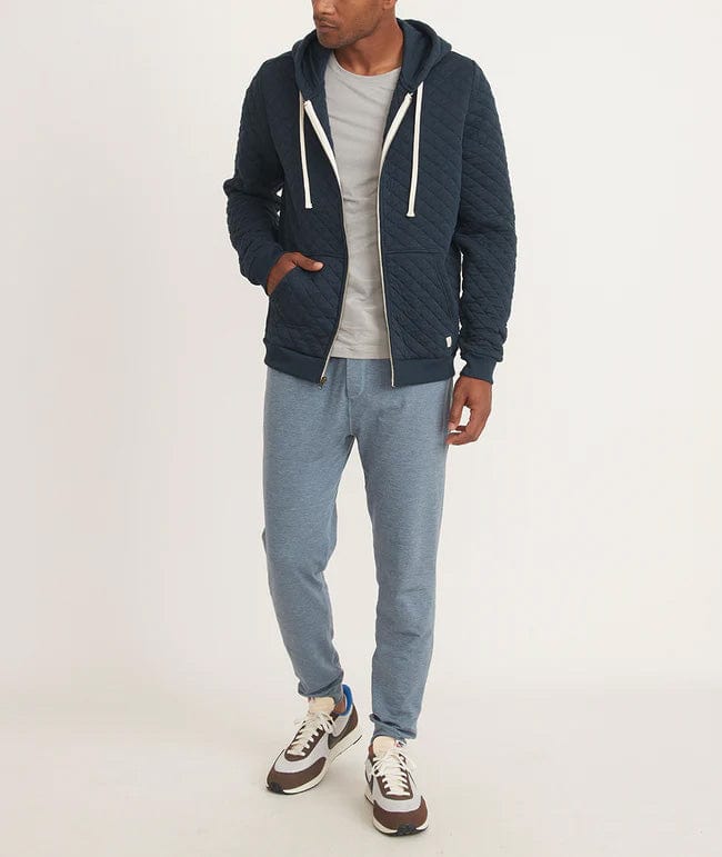 Marine Layer Corbet Quilted Full Zip Hoodie