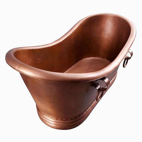 Baylis 66″ Copper Double Slipper Tub