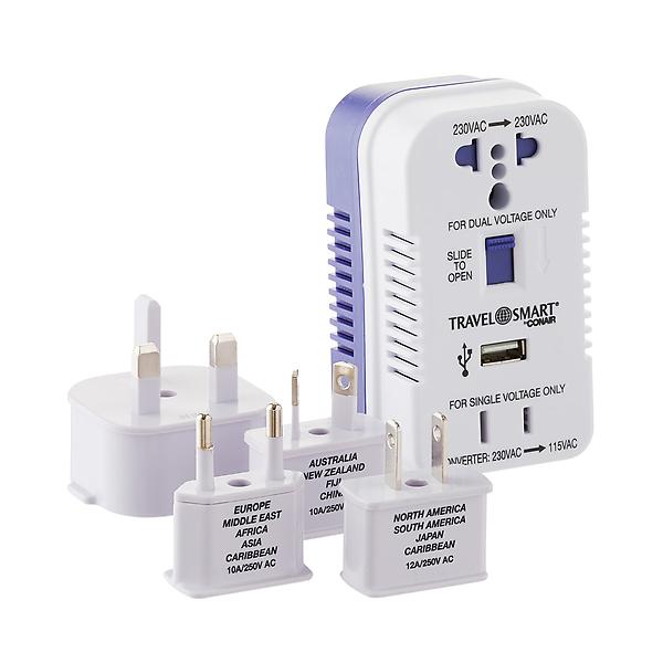 2Outlet Converter amp Adapter Set with USB