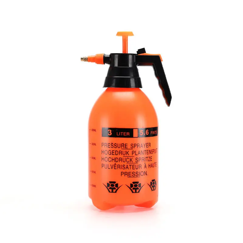 Wholesale Portable 2/3l Pressure Small Garden Orange Plastic Spray Bottle Hand Sprayer