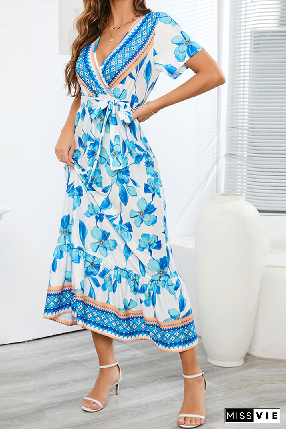 Bohemia Style Floral Maxi Dress