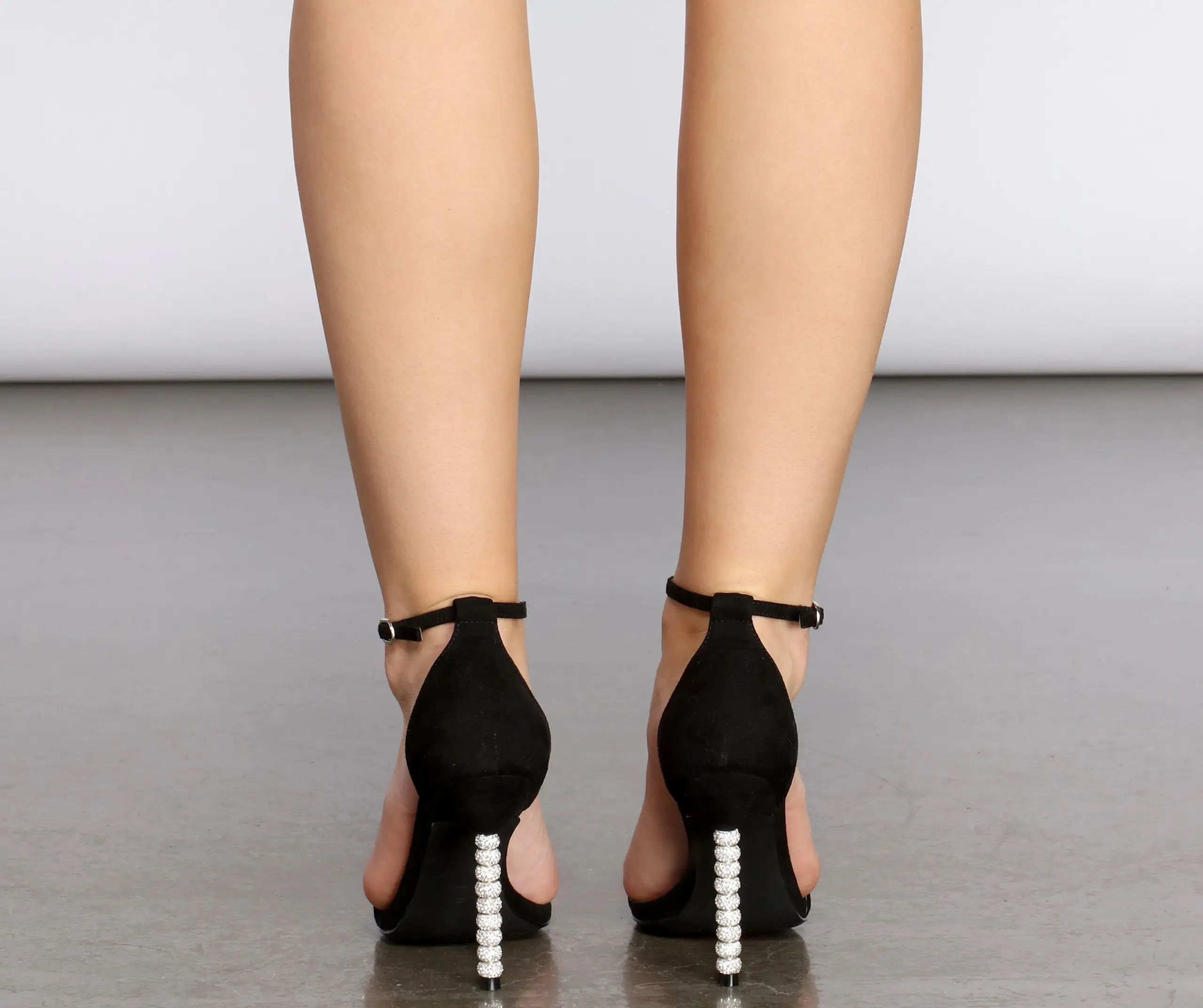 Fresh Till The End Rhinestone Beaded Stiletto Heels