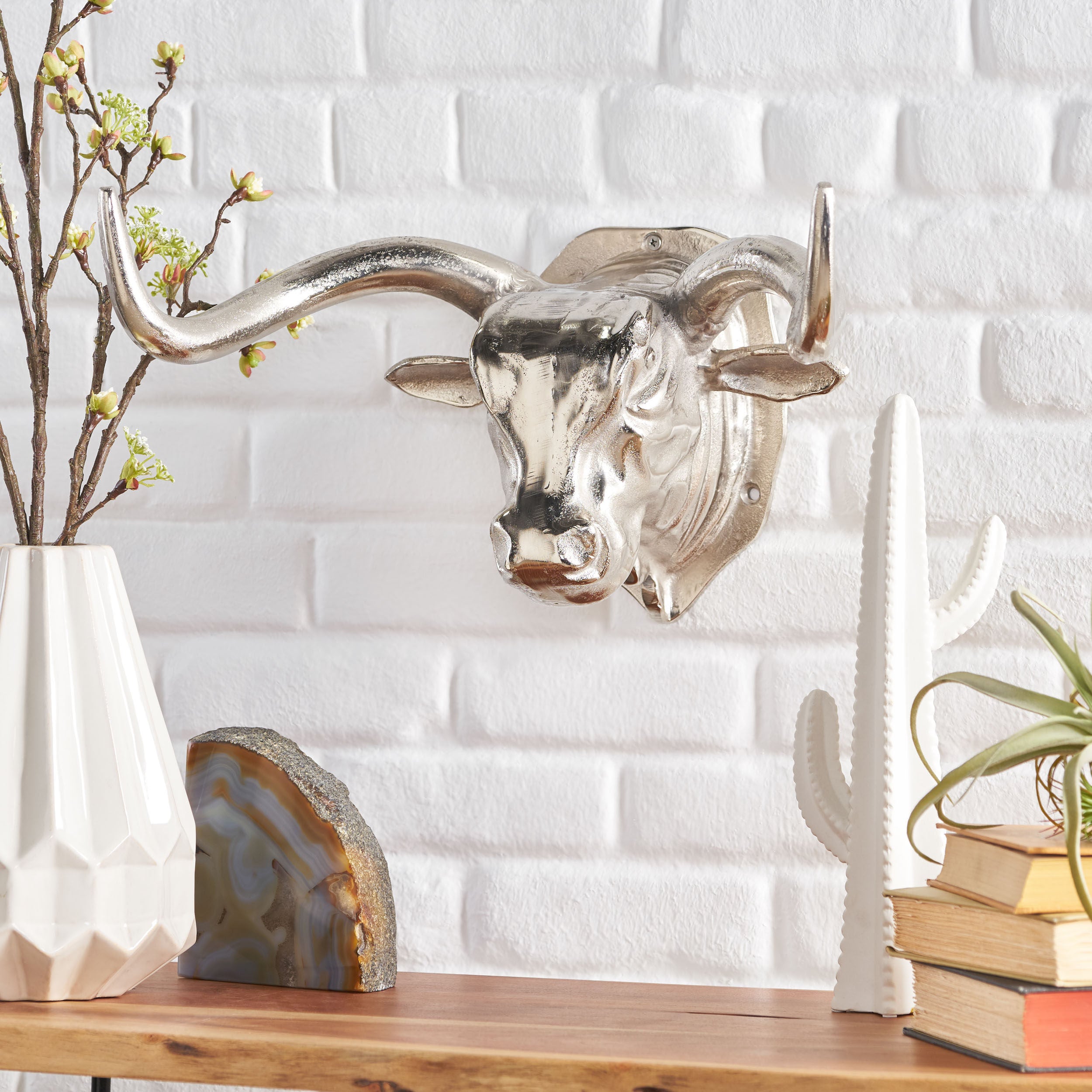 Telfair Glynn Handcrafted Aluminum Bison Wall Decor