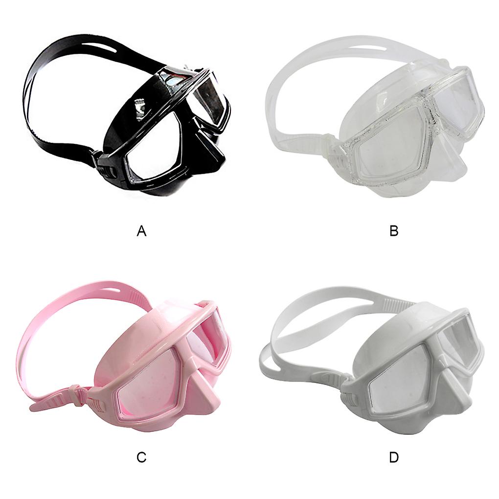 Professional Freediving Masks Half Face Cover 120 Degree View Scuba Diving Goggles Snorkeling Glasses Swimming Equipment