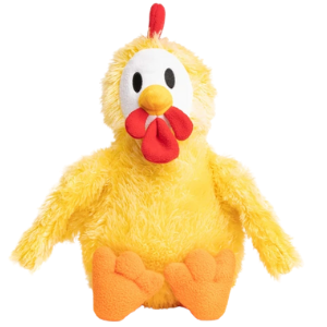 Fab Dog Fluffy Chicken Dog Toy