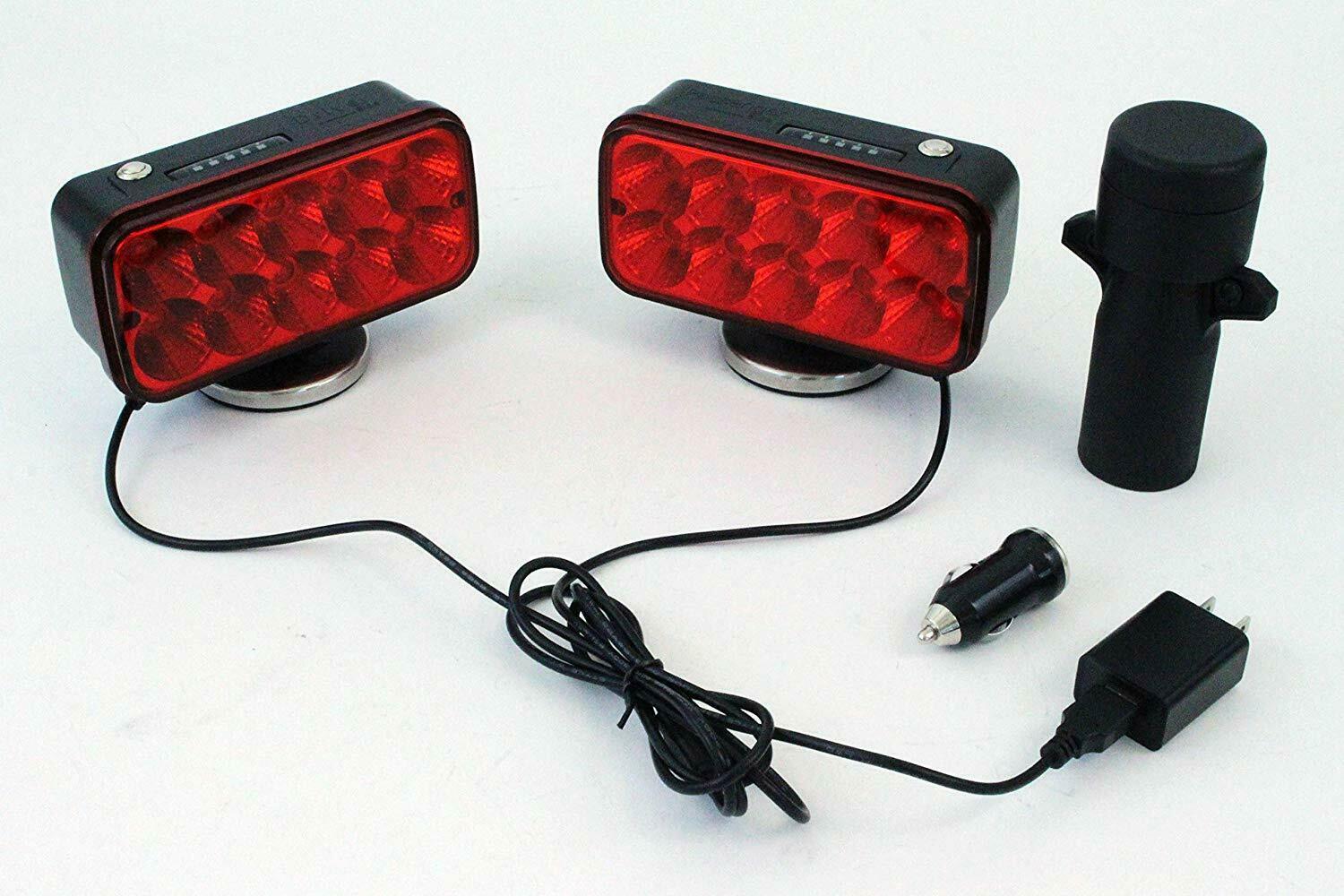 Wireless Led Tow Light Trailer Car Towing Magnetic Base