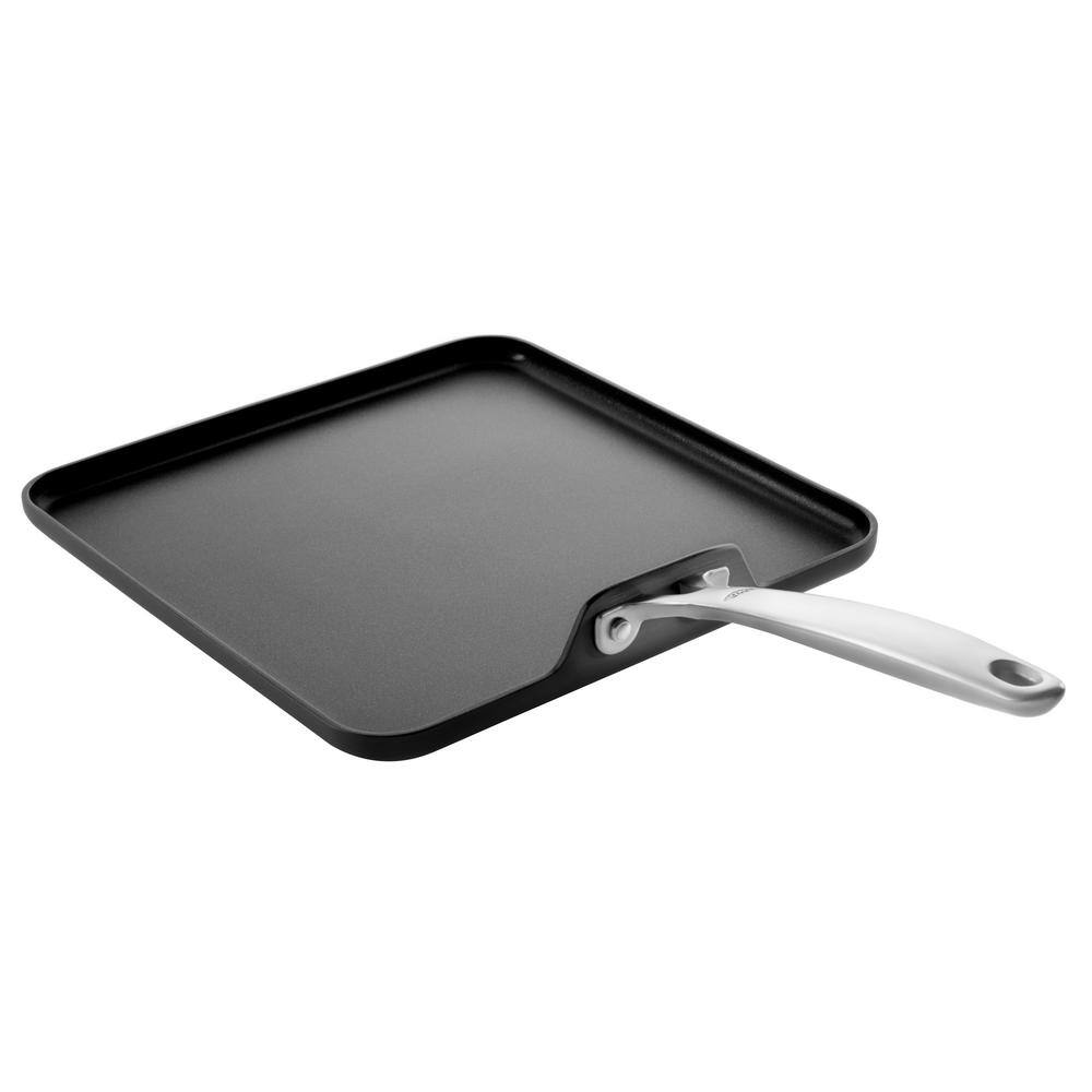 OXO Good Grips 11 in. Hard-Anodized Aluminum Ceramic Nonstick Griddle in Black CW000965-003