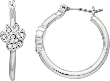 Pet Friends Paw Hoop Earrings