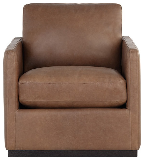 Portman Swivel Lounge Chair   Beach Style   Armchairs And Accent Chairs   by Sunpan Modern Home  Houzz