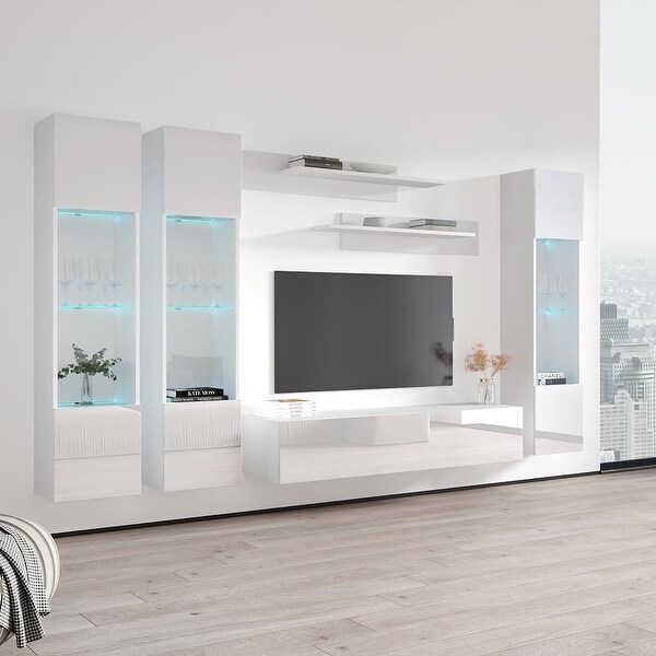 Fly CD3 30TV Wall Mounted Floating Modern Entertainment Center