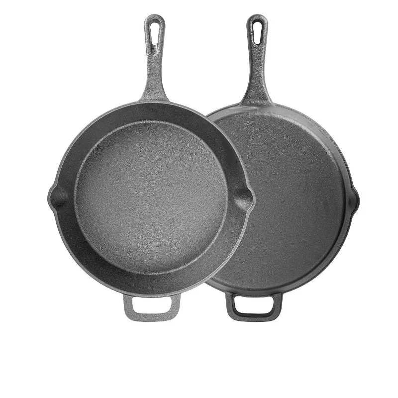 Heavy Duty Pre Seasoned Cast Iron Frying Pan， 10 Inch Fry Pan