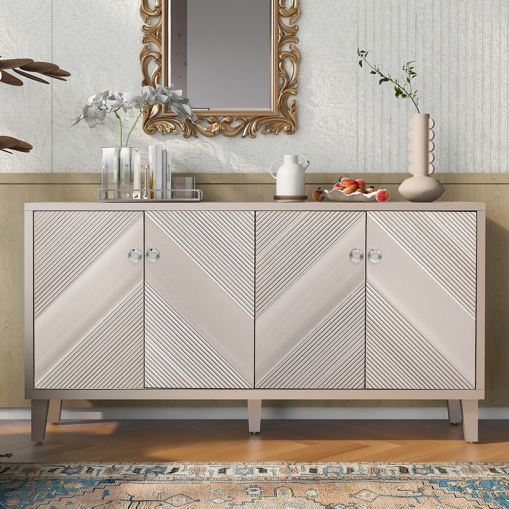 Luxury Style Storage Buffet Sideboard with Adjustable Shelves