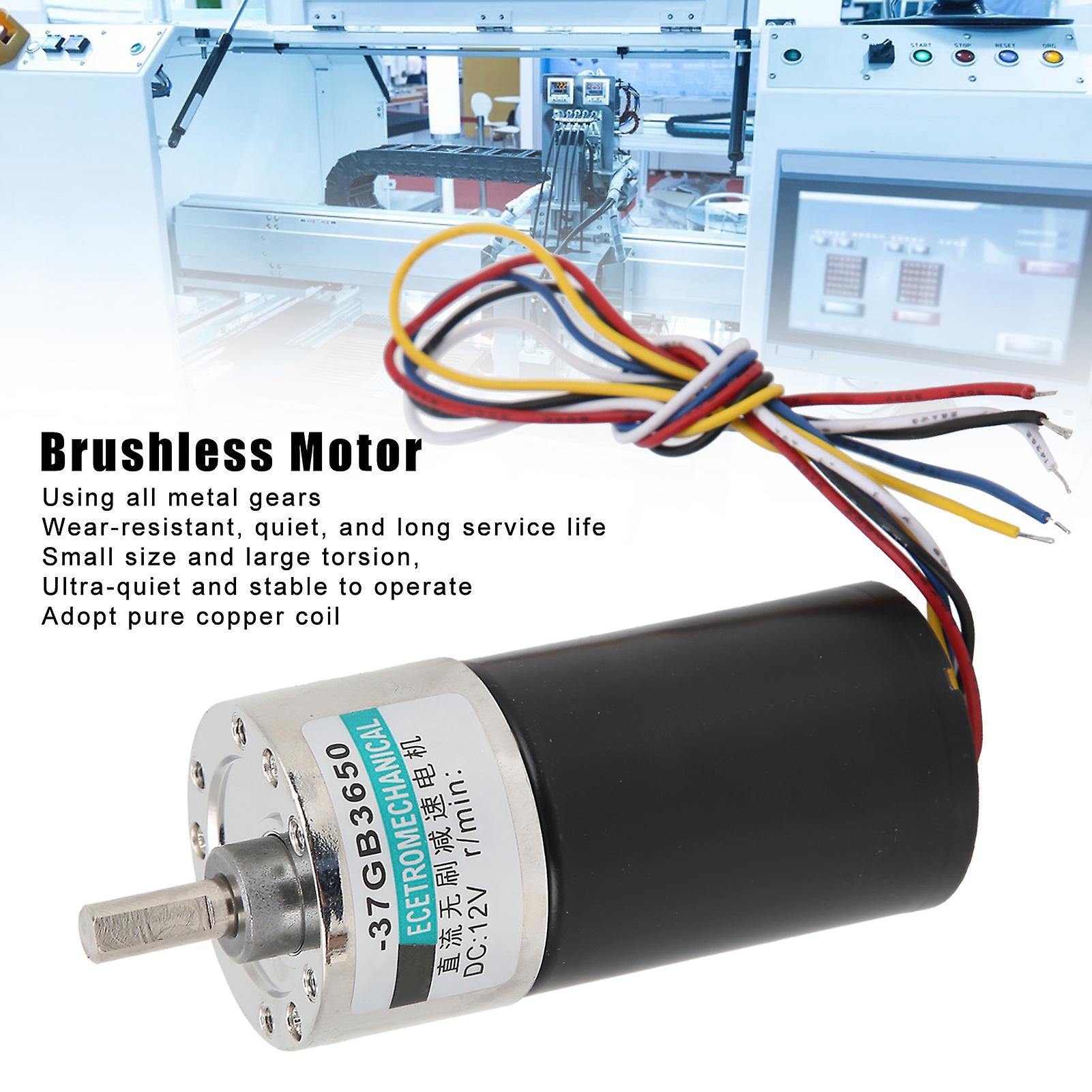 Highly Accurate Dc Brushless Motor Speed Reducer With Bracket For Measuring Instruments - 12v Cw Ccw[300rpm/min]