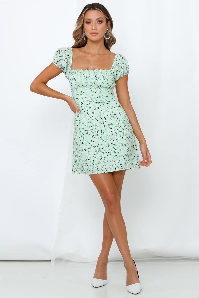 Keep Up With My Rhythm Dress Green