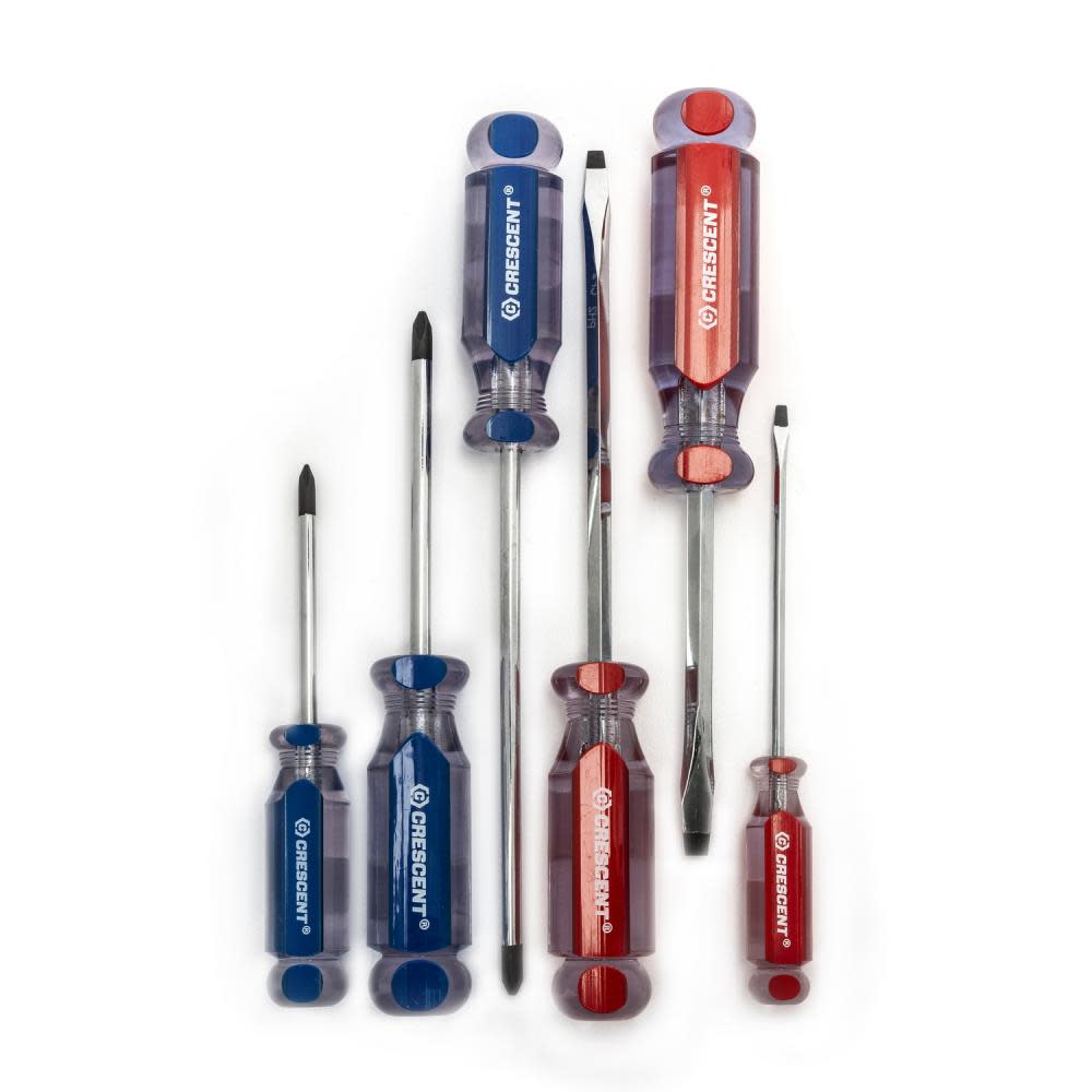 6 Pc Phillips? Slotted Acetate Screwdriver Set ;