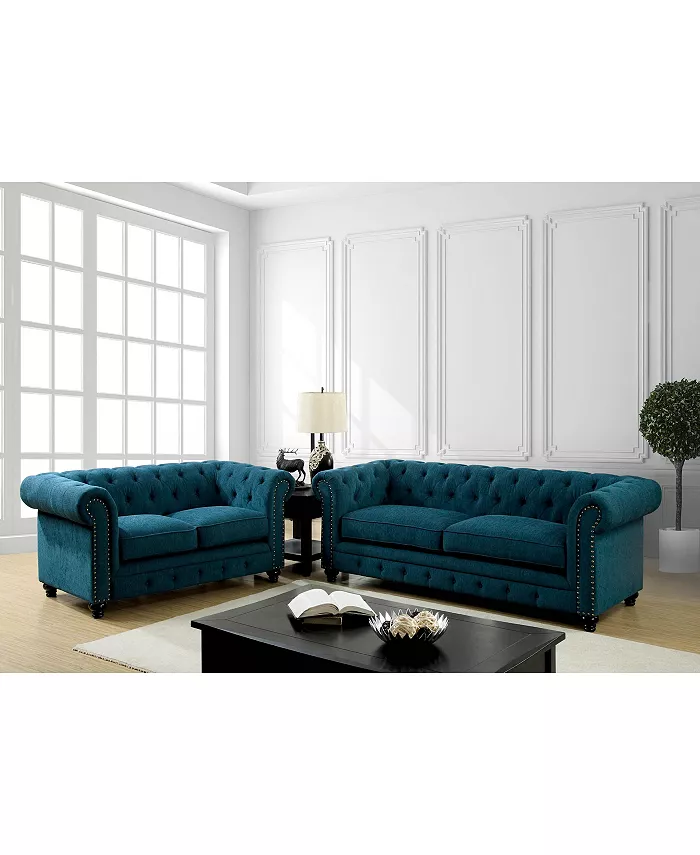 Furniture of America Skyana Upholstered Sofa