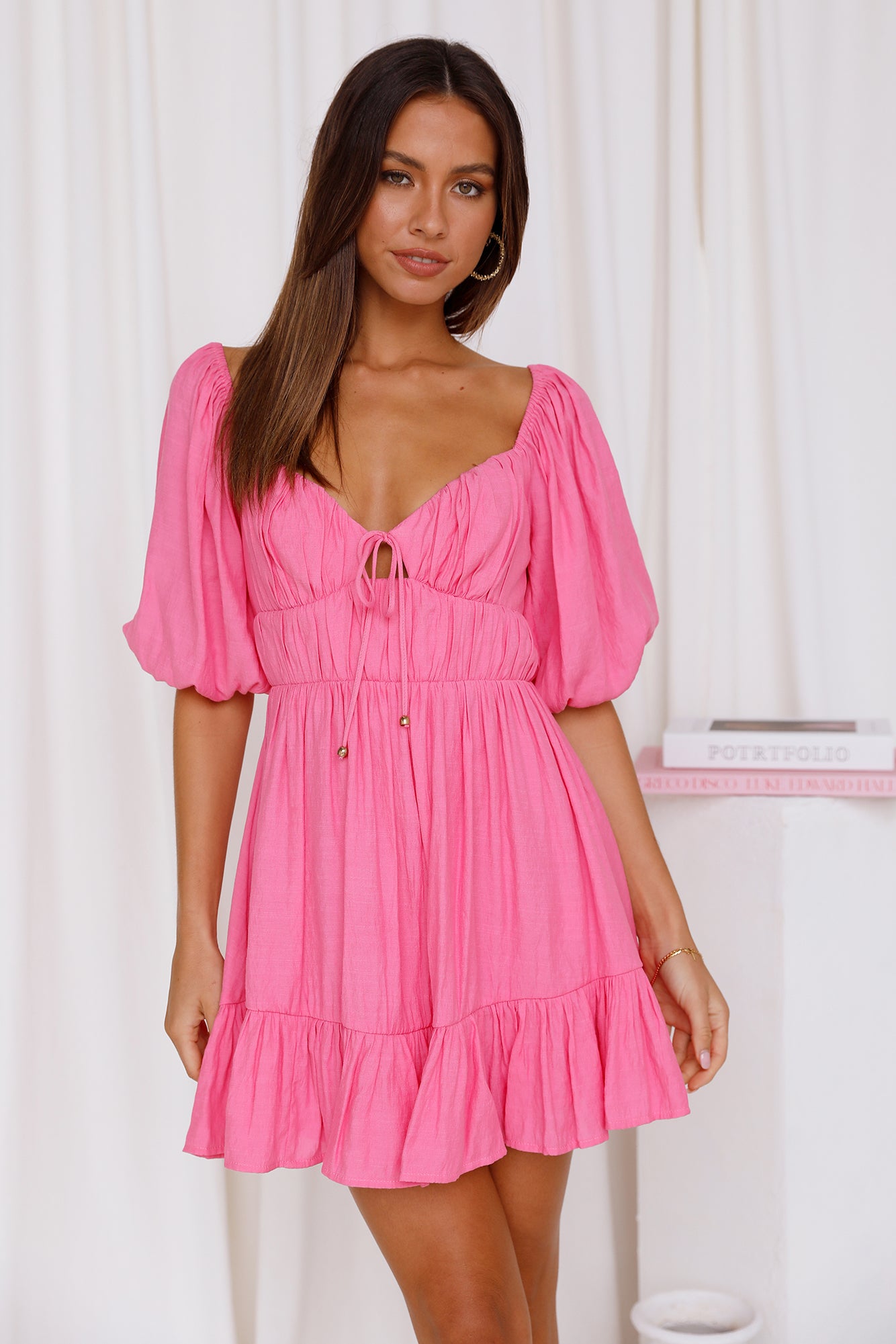 Fiesta Lovin Dress Hot Pink