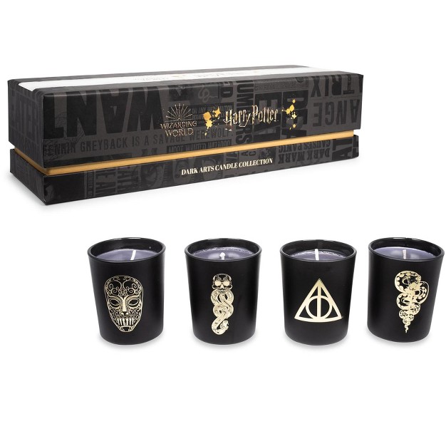 Ukonic Harry Potter Dark Arts Scented Soy Wax Candle Collection Set Of 4