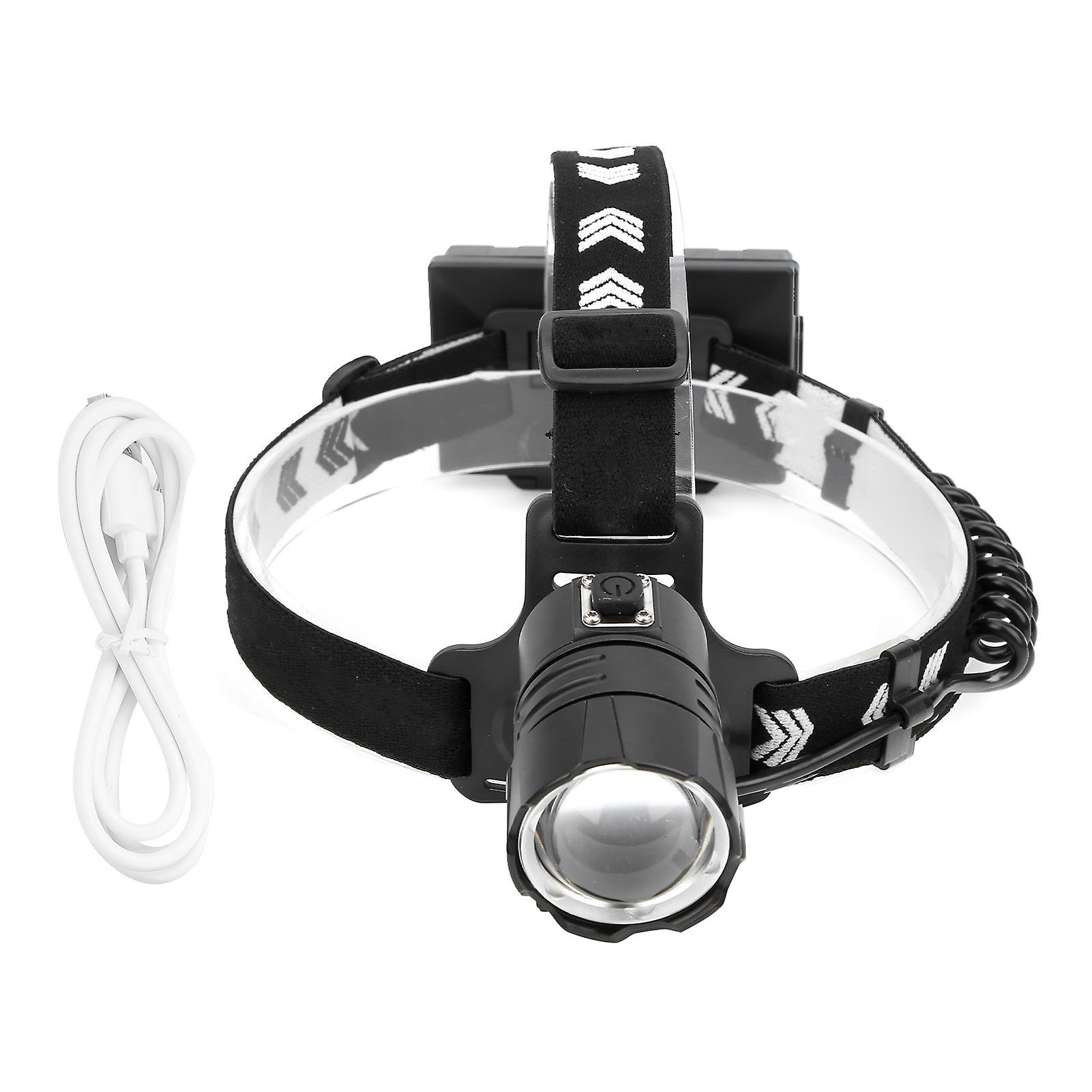 Xhp90 Strong Brightness Headlamp Front Light Waterproof Usb Charging For Camping Fishing