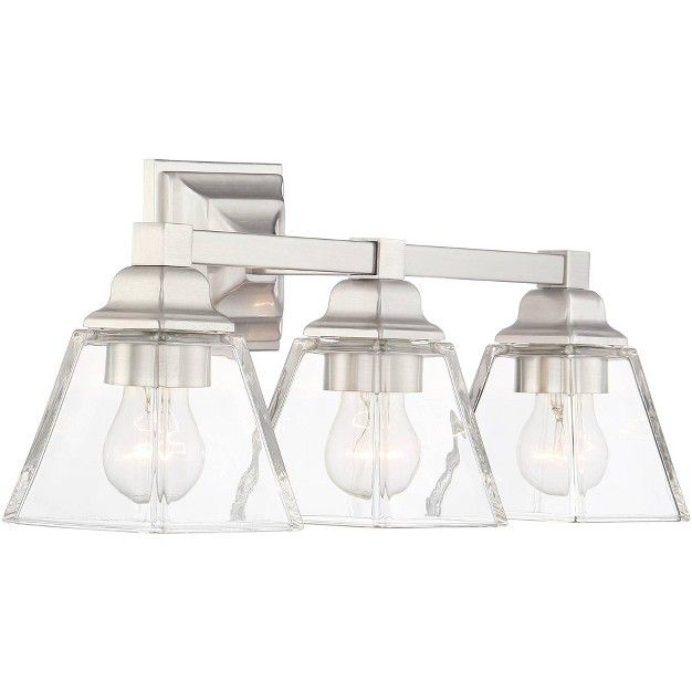 3 light Fixture Clear Glass For Bedroom Bathroom Vanity Reading Living Room Hallway