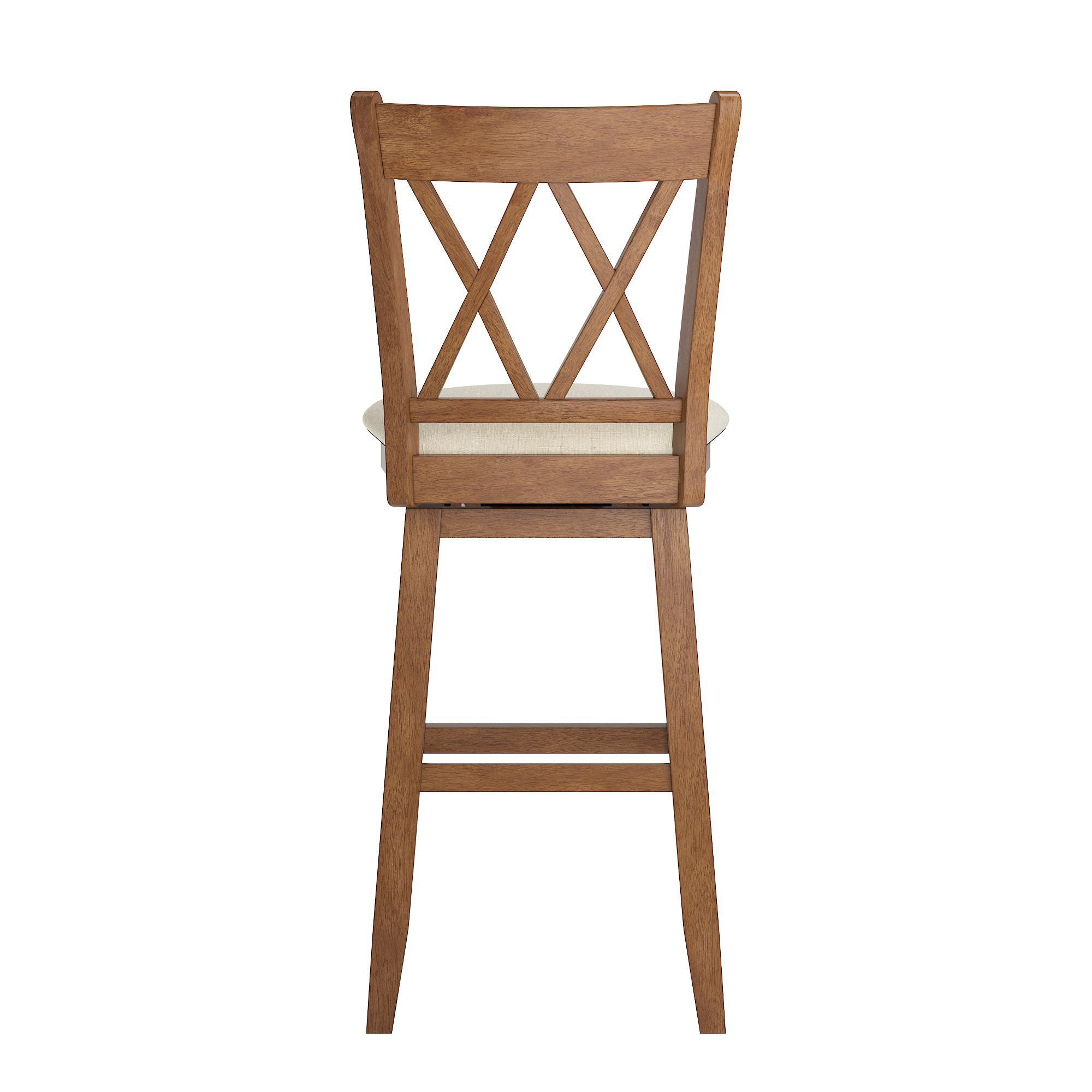 Weston Home Sheena Bar Stool with Swivel， Oak