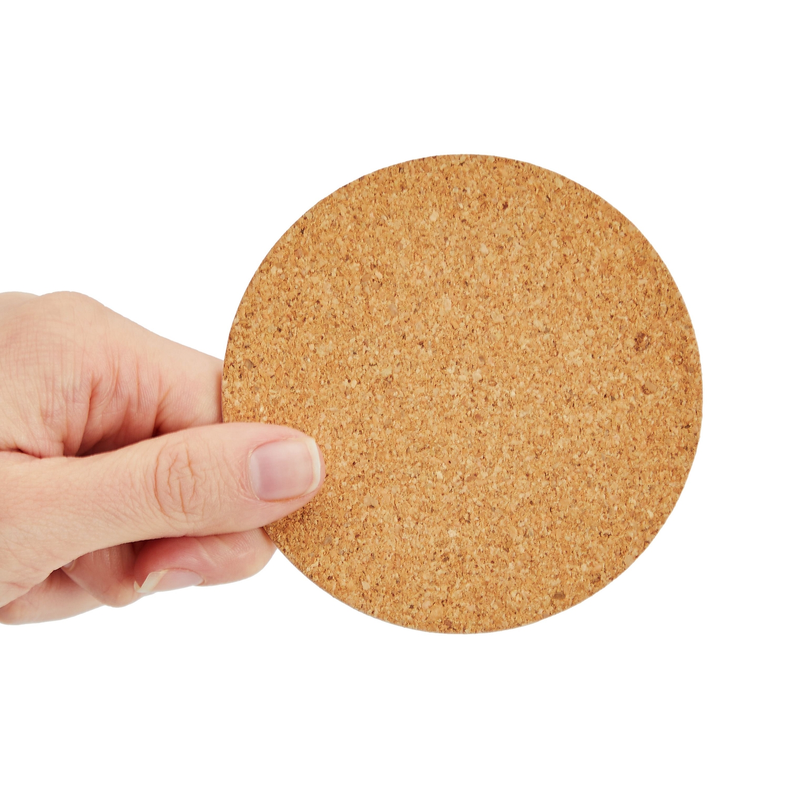 50 Pack Self-Adhesive Cork Circle Tiles， 3.5 In Backing Sheets for Coasters， DIY Crafts