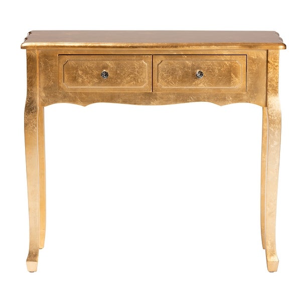 Newton Classic and Traditional 2-Drawer Wood Console Table