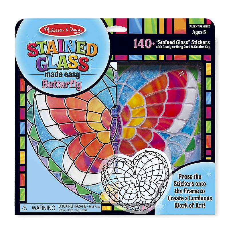 Melissa and Doug Stained Glass Made Easy Butterfly Set