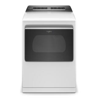 Whirlpool 7.4 cu. ft. White Electric Dryer with Steam and Advanced Moisture Sensing Technology ENERGY STAR WED8127LW