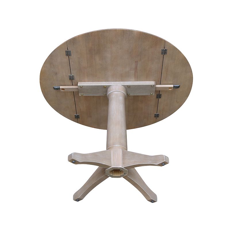 International Concepts Alexandra Drop Leaf Pedestal Table