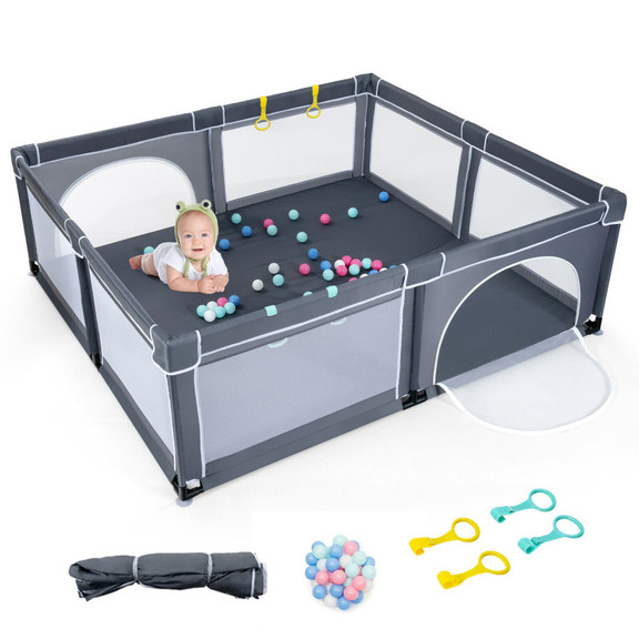 Costway 20751839 Large Infant Baby Playpen Safety ...