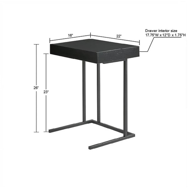 Carbon Loft Nollet Pecan Pull Up Table