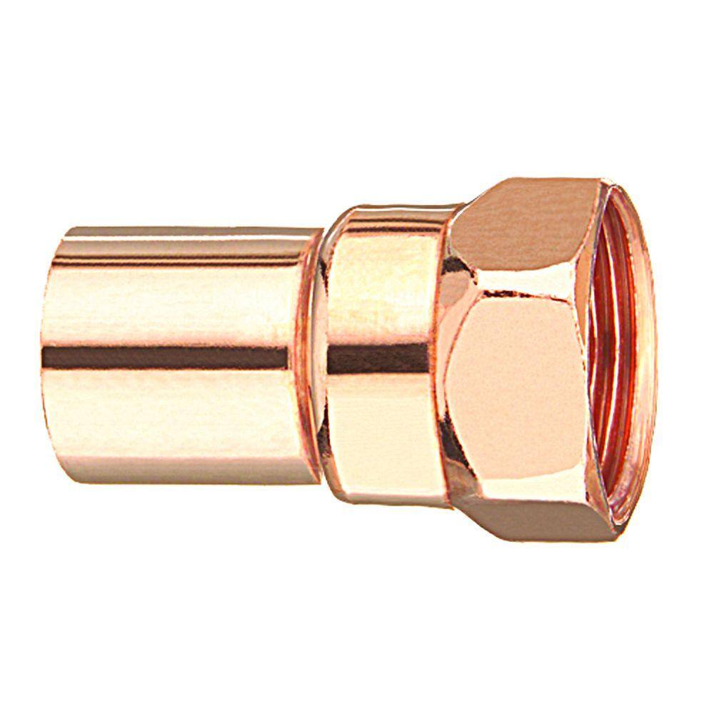 Everbilt 12 in. Copper FTG x FPT Fitting Adapter 10630236