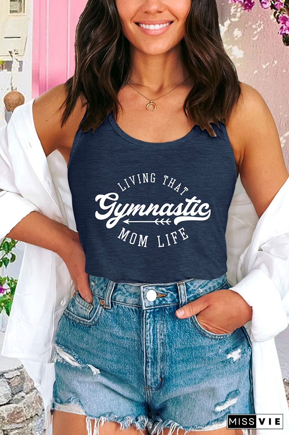 Gymnastics Mom Graphic Tank Top