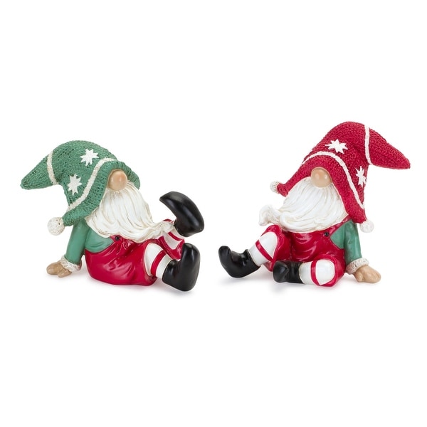 Holiday Gnome Figurine (Set of 2)