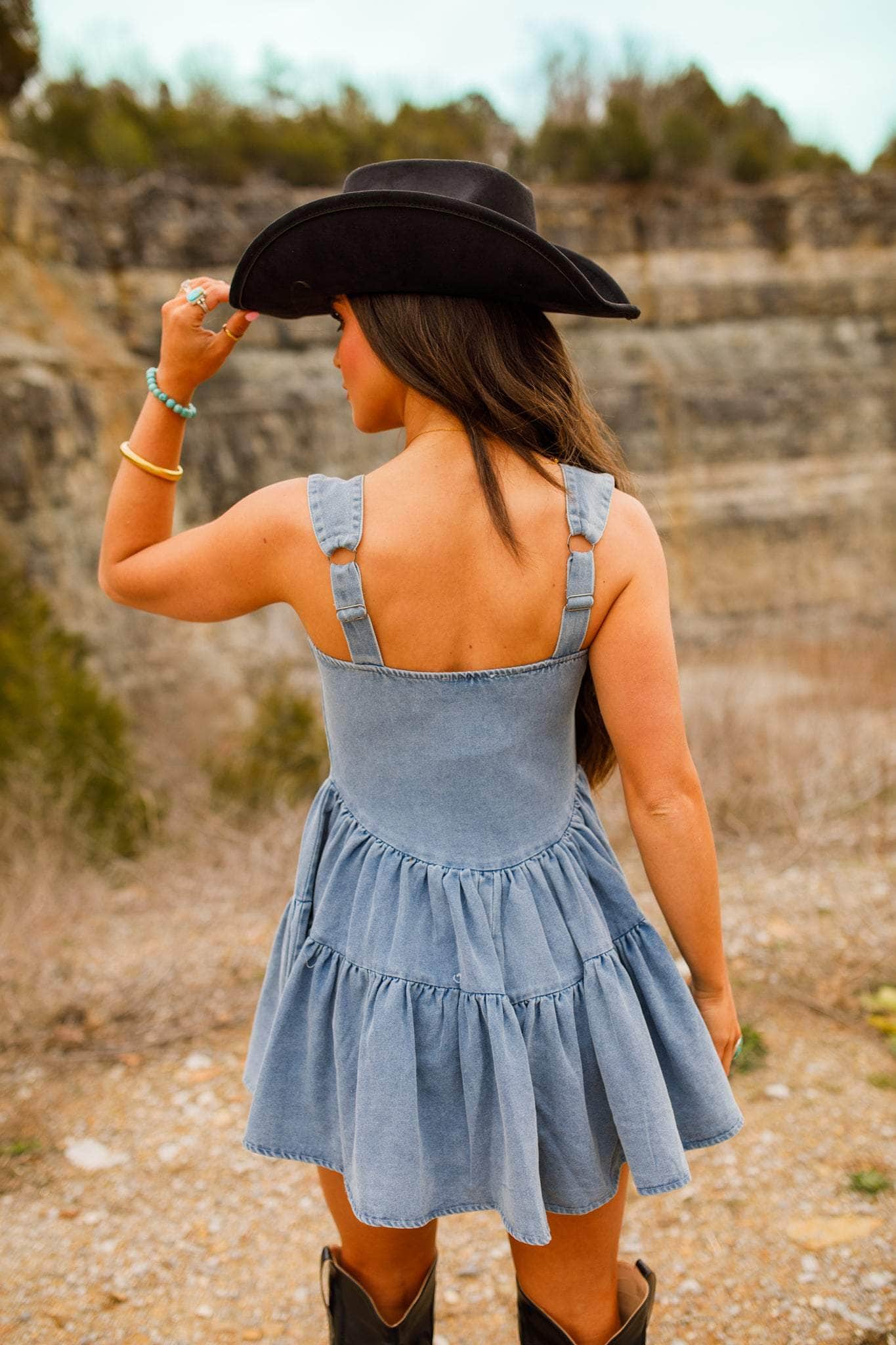 [Pre-Order!] Countryside Denim Romper