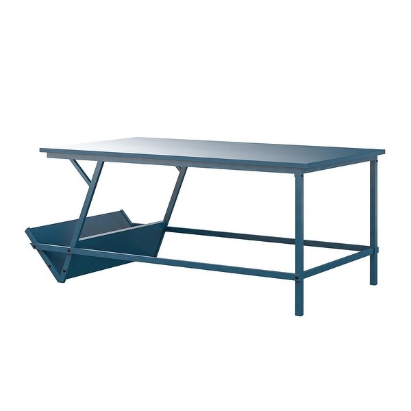 The Novogratz Regal Blue Coffee Table