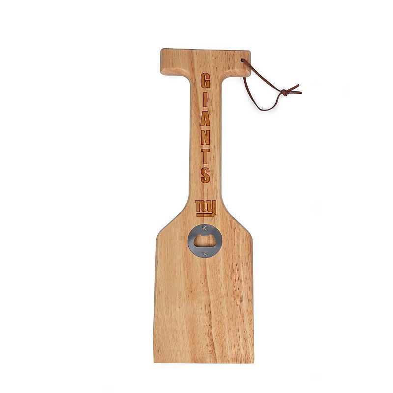 Picnic Time New York Giants Hardwood BBQ Grill Scraper with Bottle Opener