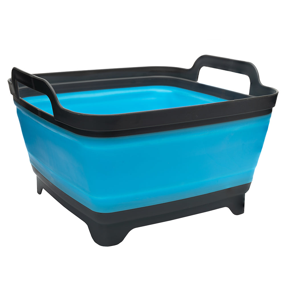 Sol 1130812 8 ltr. Flat Pack Collapsible Sink&#44; Blue