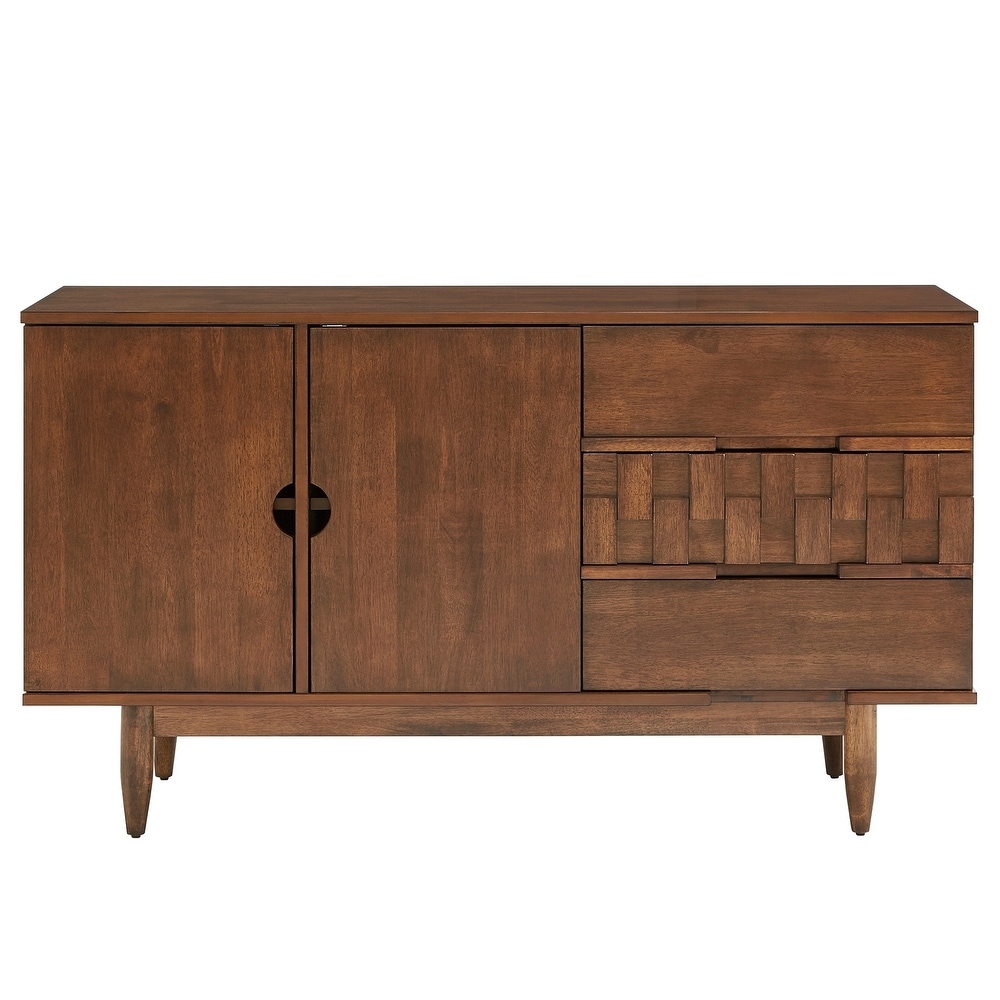 Kieran Mid Century Wood 2 Door and 3 Drawer Server by iNSPIRE Q Modern