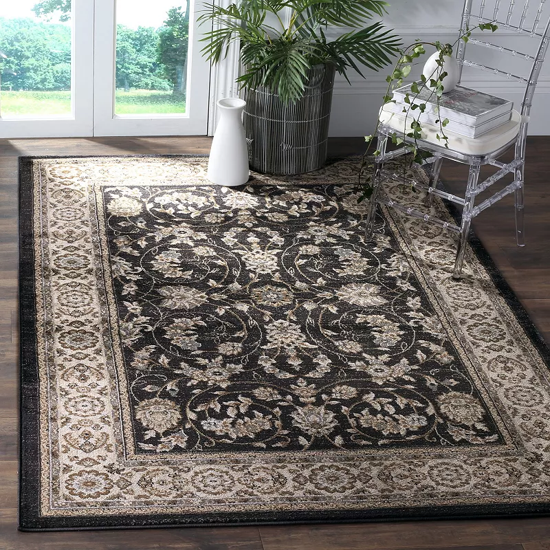 Safavieh Lyndhurst Framed Scrolling Floral Rug